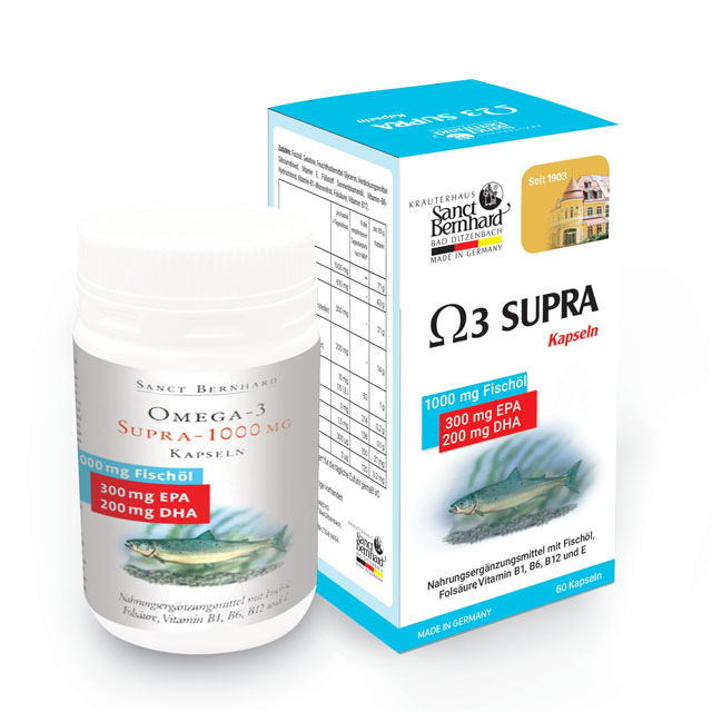Viên nang dầu cá bổ sung Omega 3 Supra 1000 mg